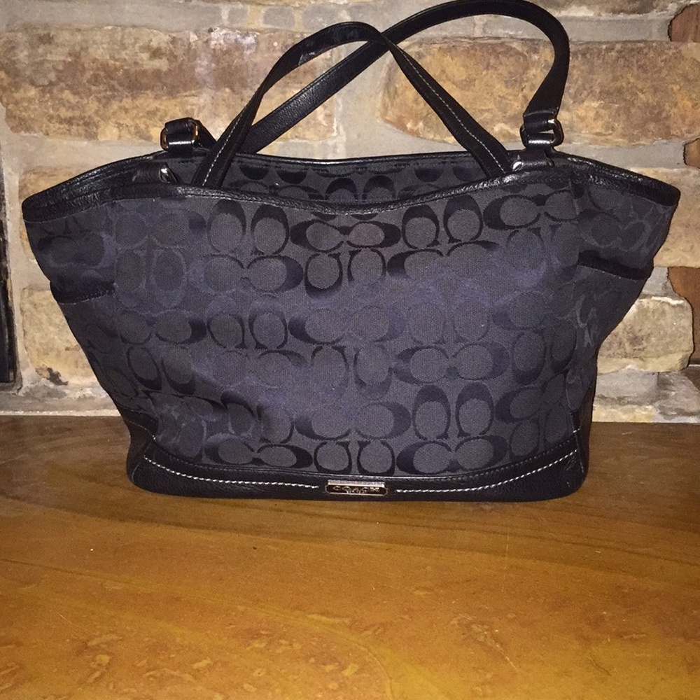 Black Coach Bag Signature C